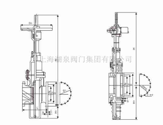  防爆电动有导流孔平板闸阀